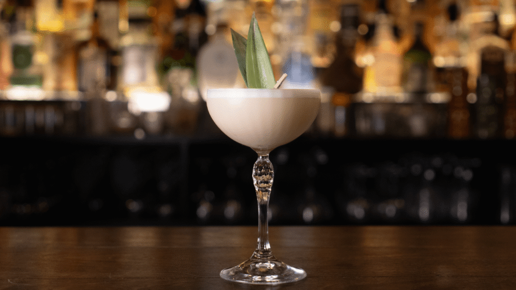 Premium cocktail in an elegant glass, captured by a commercial beverage photographer for bar promotions.