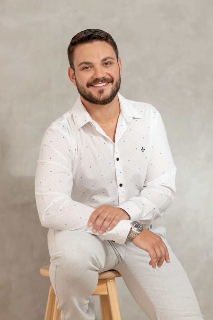 white men in a white shirt professional headshot